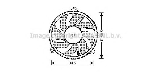 PRASCO PE7527 Fan, radiator